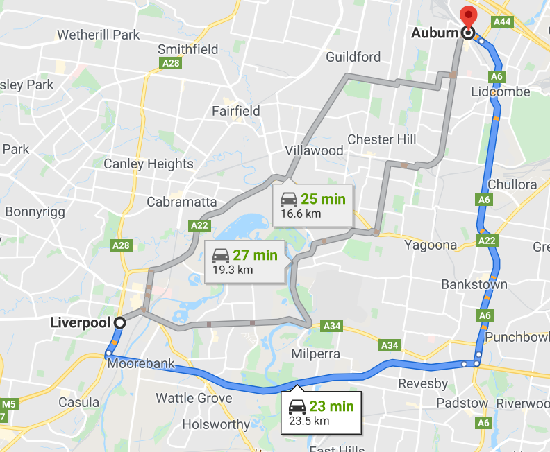 Alternative routes